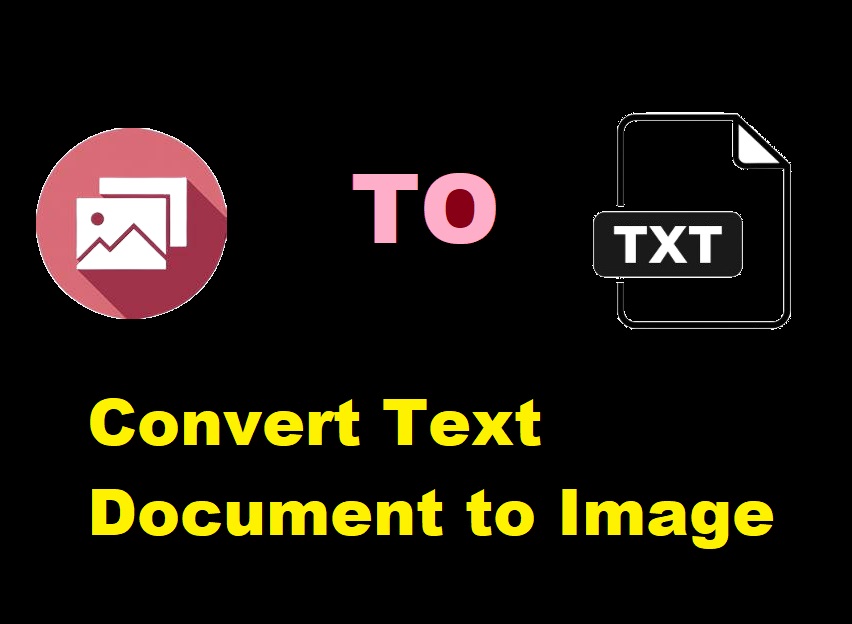 Convert Text Document to Image