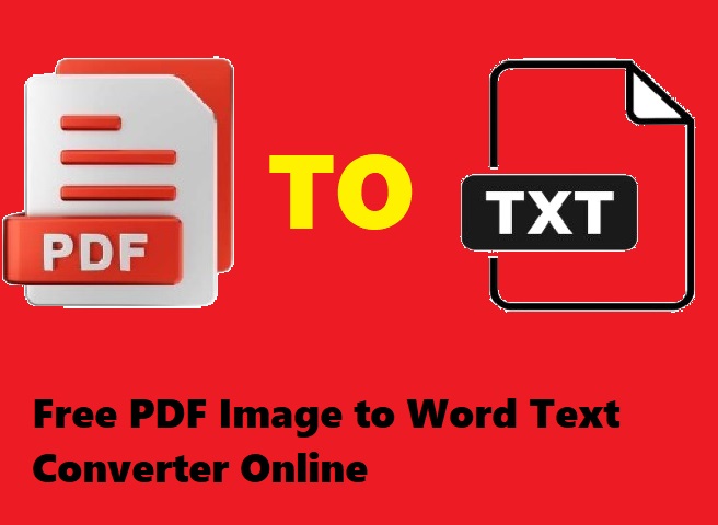 Free PDF Image to Word Text Converter Online